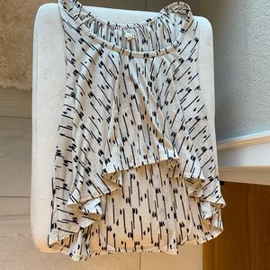 White and black shirt